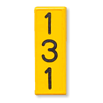 Dalton Nummerblokken lang, geel en genummerd
